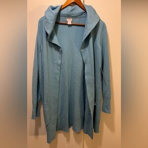 Chico's Light Blue Knit Cardigan NWT